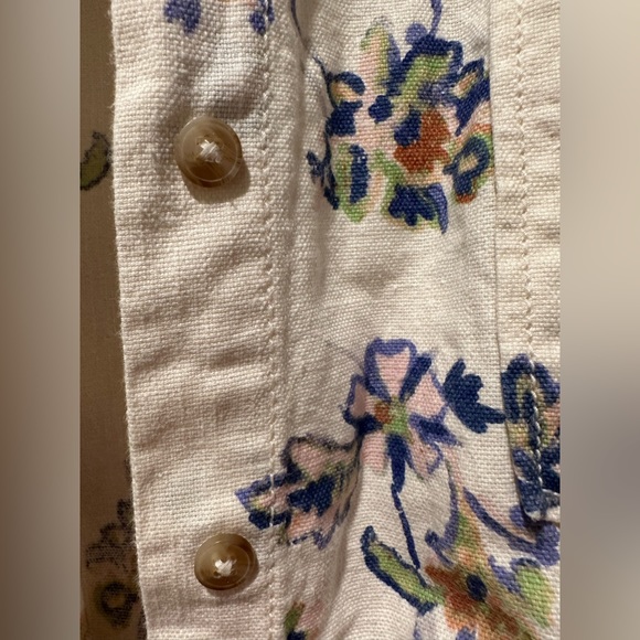 Anthropologie Pilcro Floral Flannel Button Up Oversized - Picture 3 of 7